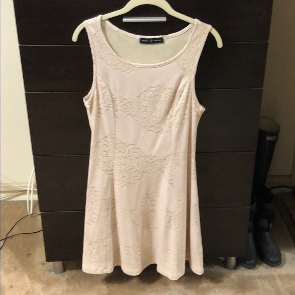 COPY - Great comfy cream lace design dress